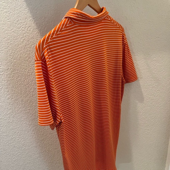 Dri-fit Style Orange Striped Polo - Picture 3 of 3